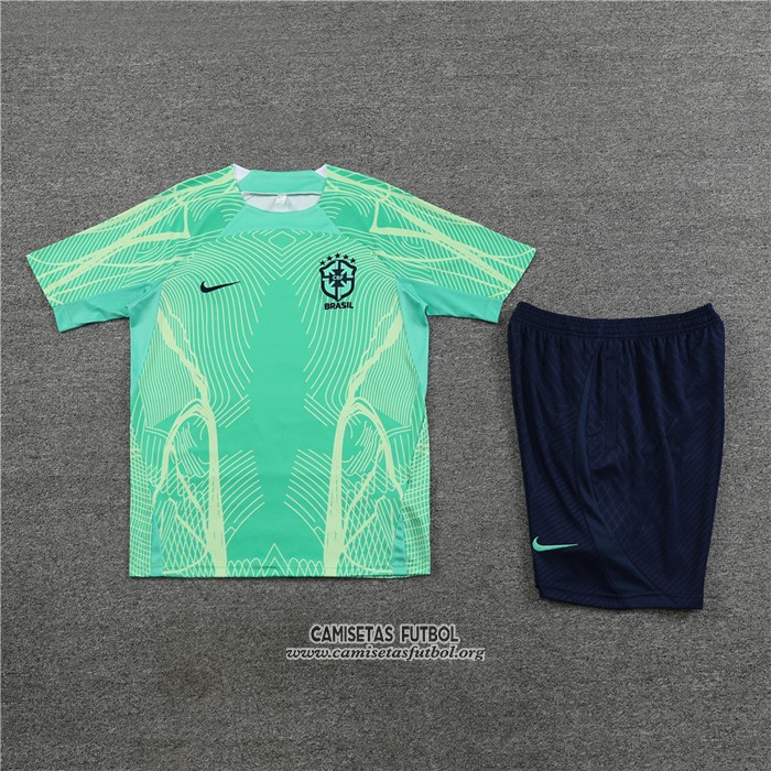 Chandal del Brasil Manga Corta 2022/2023 Verde - Pantalon Corto